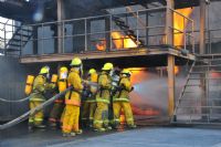 Curso Combate de Incendios en campo de prácticas
