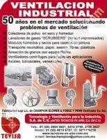 COLECTORES DE POLVO - TECNOLOGIA Y VENTILACION PARA LA INDUSTRIA