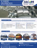 Alambre Galvanizado Clase 1 y Clase 3 - JACOM