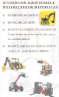 RENTA DE MAQUINARIA Y RENTA DE EQUIPO DE MOVIMIENTO DE MATERIALES - CATERPILLAR,CASE,JHON DEERE, TEREX,ENTRE OTRAS MAR
