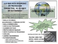 MALLA CICLONICA, CERCAS ELECTRIFICADAS, CONCERTINA, AUTOMATIZACIONES