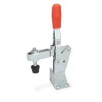  Abrazaderas de palanca de actuación vertical Acero, con base de montaje de brida doble