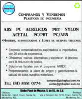 COMPRA - VENTA DE RESINAS PLASTICAS - GLOBA PLAST