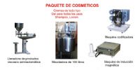 Paquetes con Máquinas para  Elaborar cosméticos