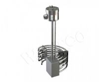 calentador de tambor sobre el costado