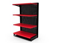 Perimeter retail shelving 